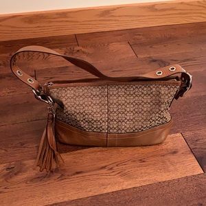 Coach vintage signature mini hobo bag